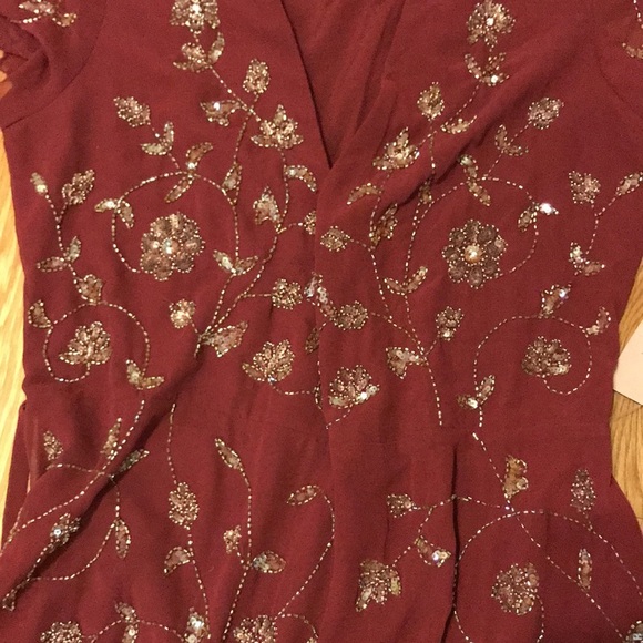 NWT Anthropologie BHLDN Red Plymouth Wrap Dress size 10, 14, 16 Mother of Bride - Picture 12 of 17